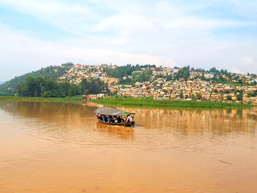 water taxi to a rural neigbourhood - things to do in Kigali