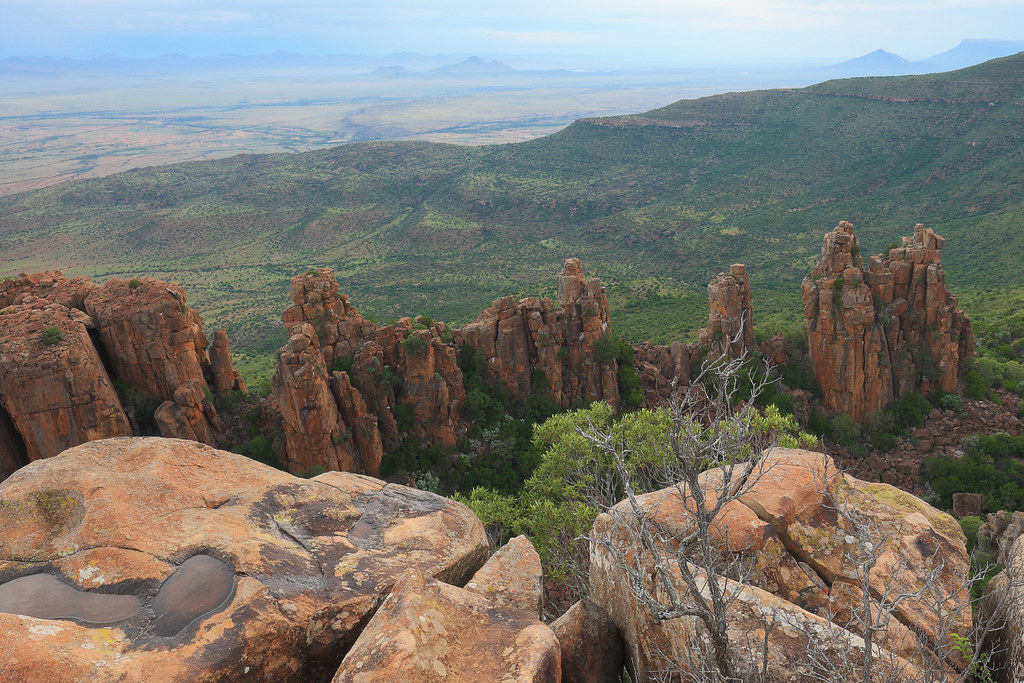 Great Karoo desert landscape and cliffs in South Africa
