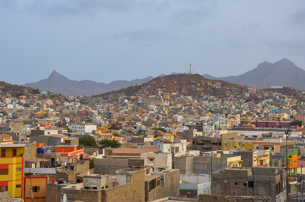 Mindelo São Vicente colorful hillside town and cultural capital of Cape Verde