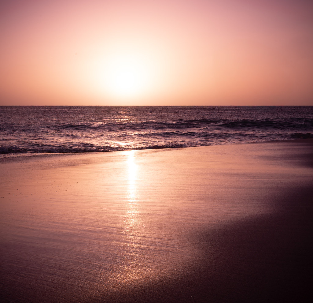 Turquoise calm waters and golden sands of Santa Maria Beach, Sal, Cape Verde